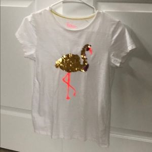 Boden girls t-shirt with sequins